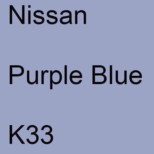 Nissan, Purple Blue, K33.